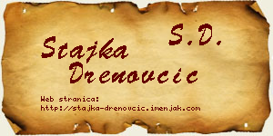 Stajka Drenovčić vizit kartica